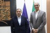 مهندس انصاری سرپرست شرکت مخازن سبز با دکتر اسدی مدیرعامل منطقه ویژه دیدار کرد